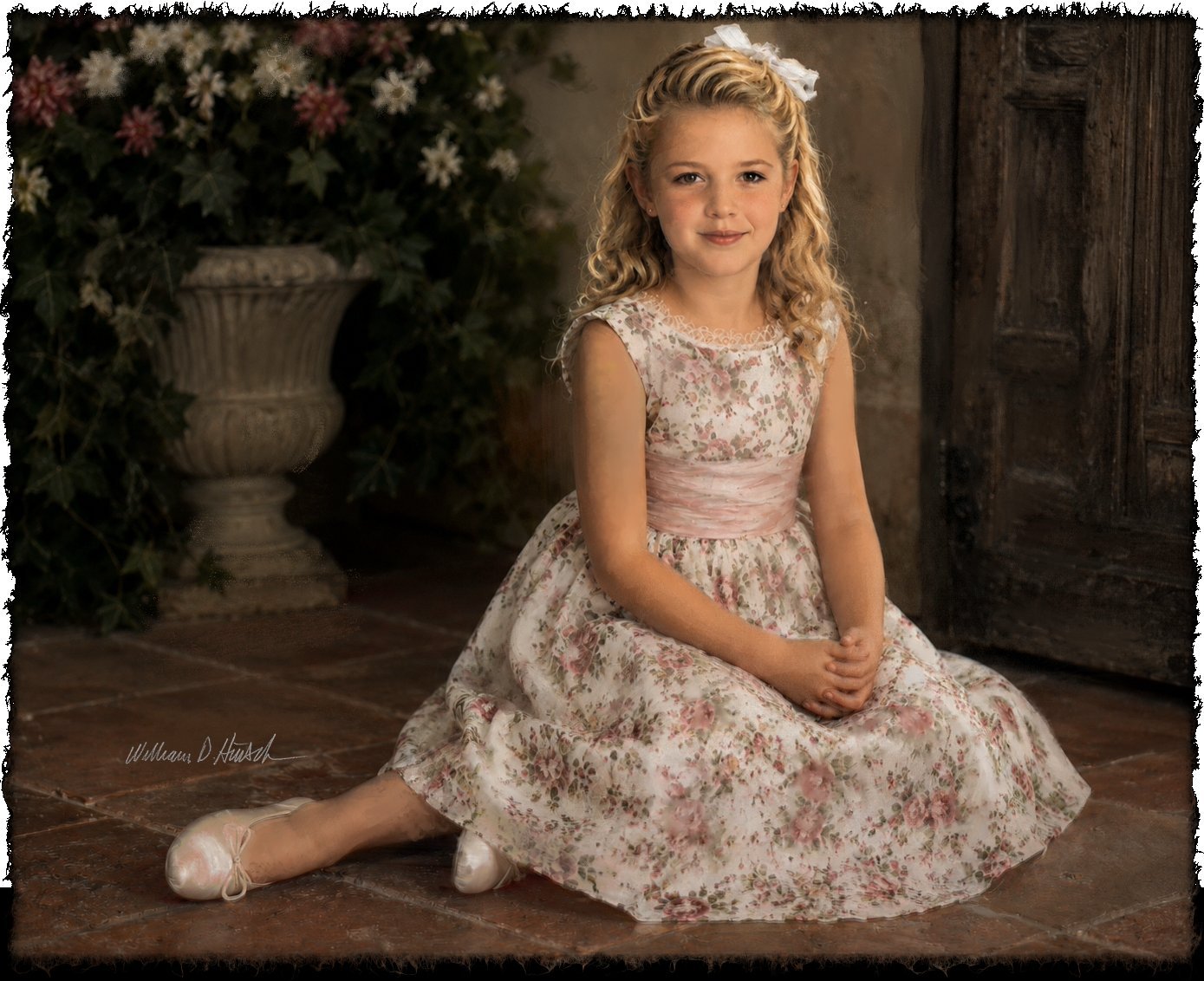 Portrait of a young girl, Catherine, by William Dean Hinsch