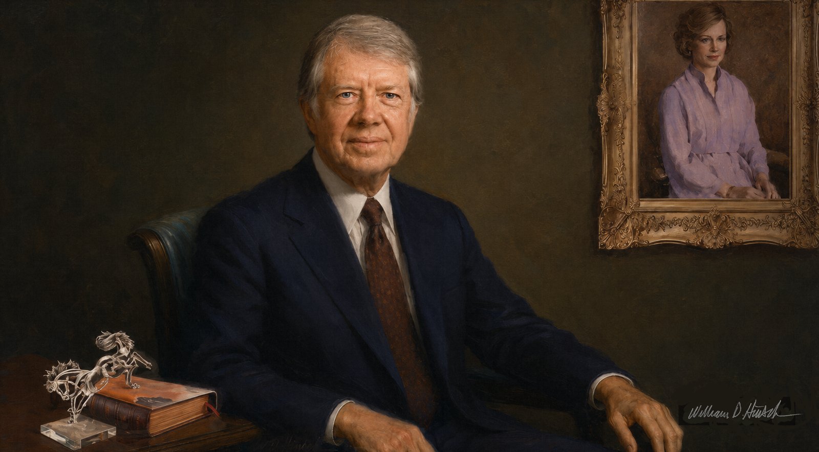 Portrait of President Jimmy Carter by William Dean Hinsch