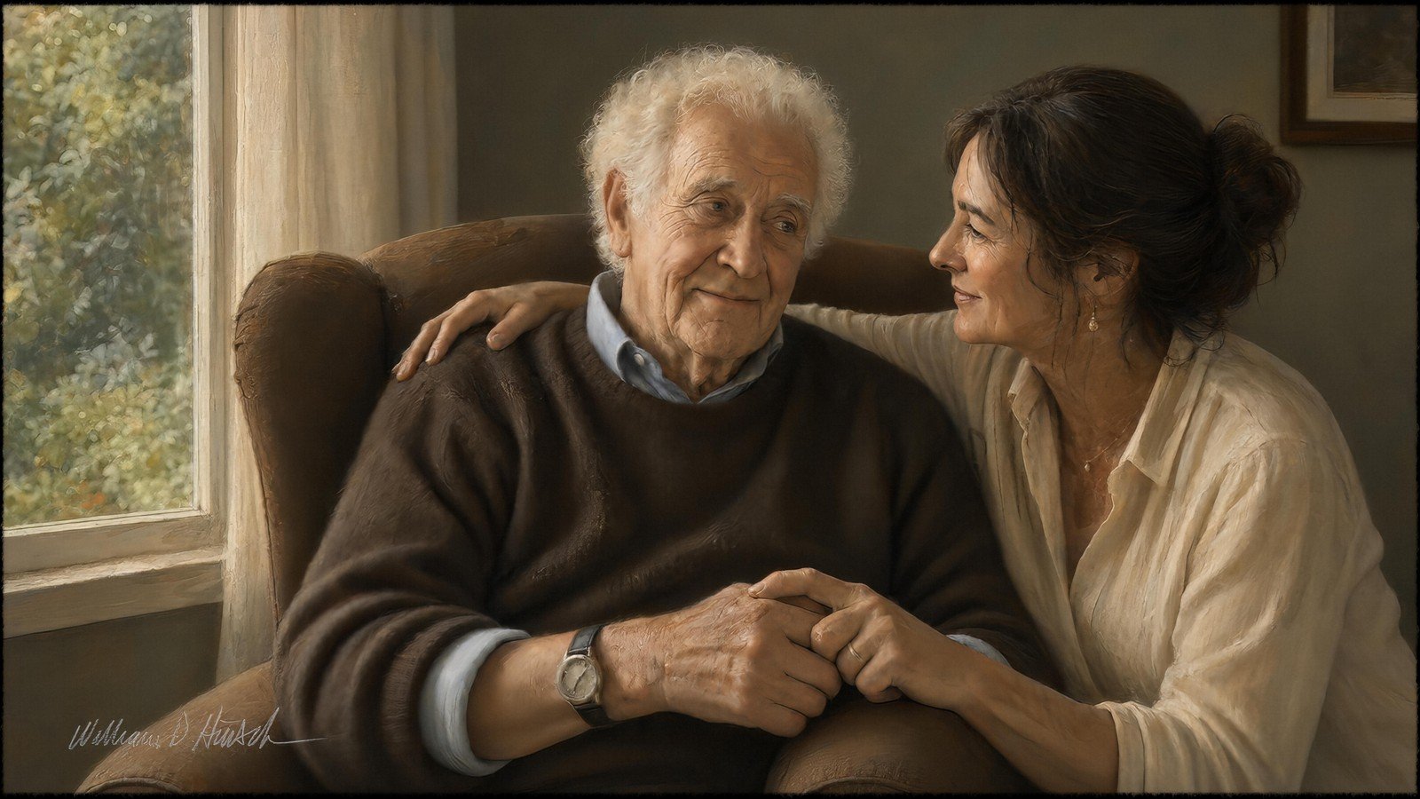 Old Man and Daughter, the final painting