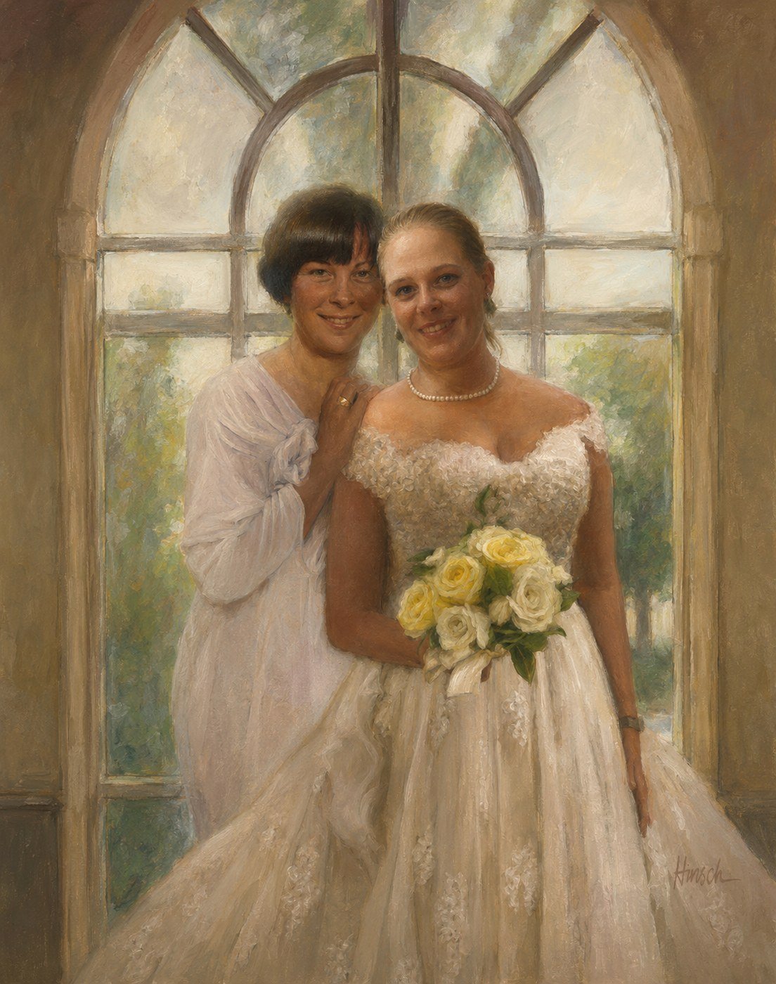 Suzy and her mother together on Suzy's wedding day